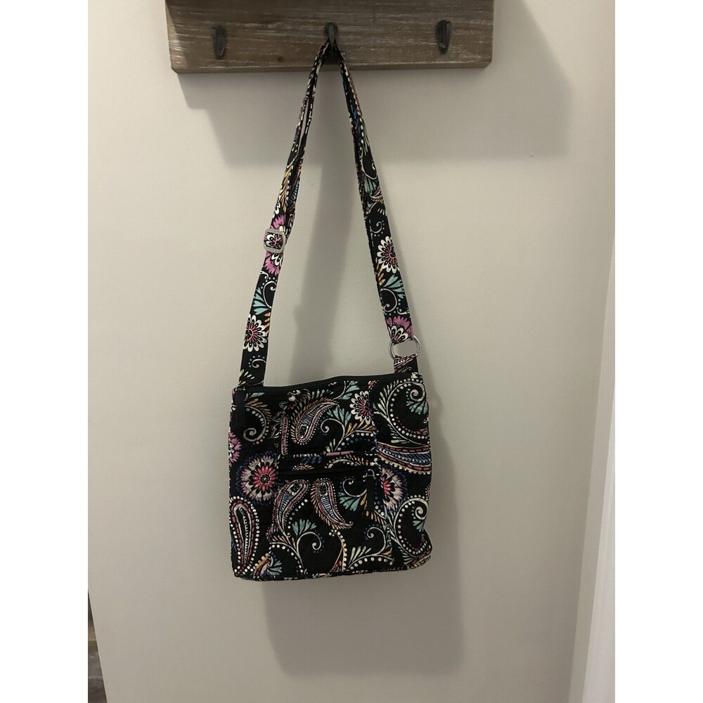 Vera Bradley Quilted Crossbody Purse Bandana Swirl Pattern Shoulder Bag Tote